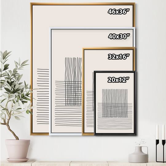 Designart - Minimal Geometric Lines And Squares V